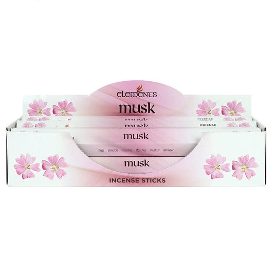 Set of 6 Packets of Elements Musk Incense Sticks - £8.5 - Elements 