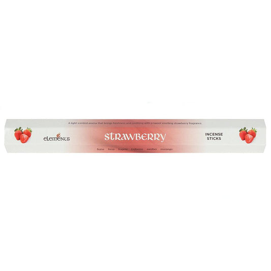 Set of 6 Packets of Elements Strawberry Incense Sticks-Elements