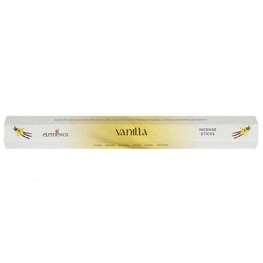 Set of 6 Packets of Elements Vanilla Incense Sticks-Elements