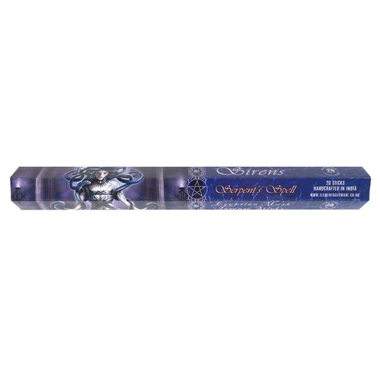 Set of 6 Packets of Serpent's Spell Egyptian Musk Incense Sticks by Anne Stokes-Elements