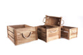 Set of Four Wooden Crates-Storage Baskets