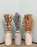 Set Of Three Dried Deco In Vases - £66.99 - Flower Sprays 