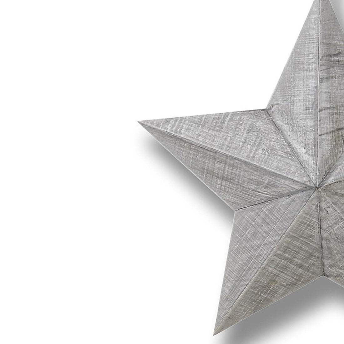 Set of Three Grey Wooden Stars - £109.95 - Gifts & Accessories > Christmas Decorations > Christmas Room Decorations 