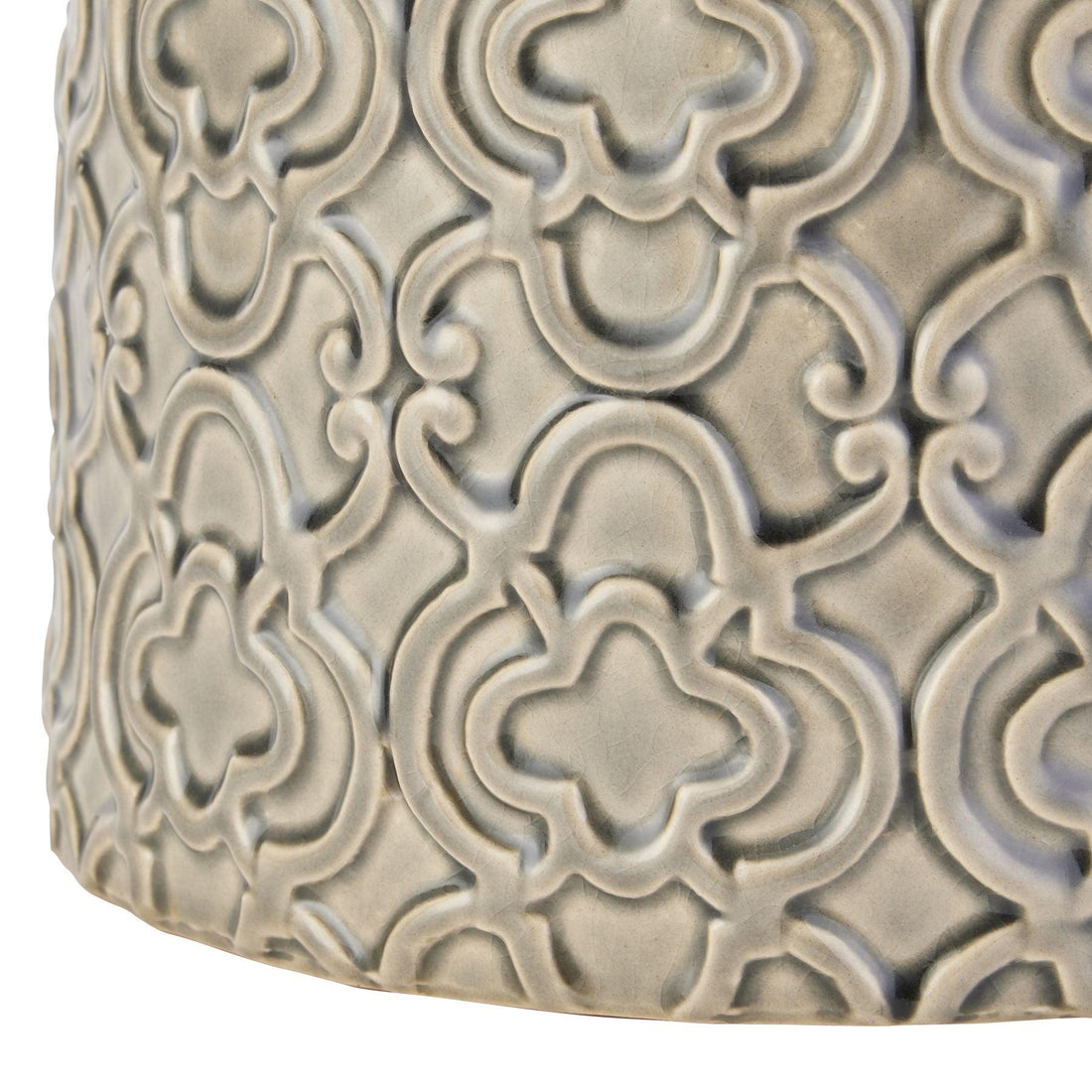 Seville Collection Grey Marrakesh Urn - £59.95 - Gifts & Accessories > Ornaments 