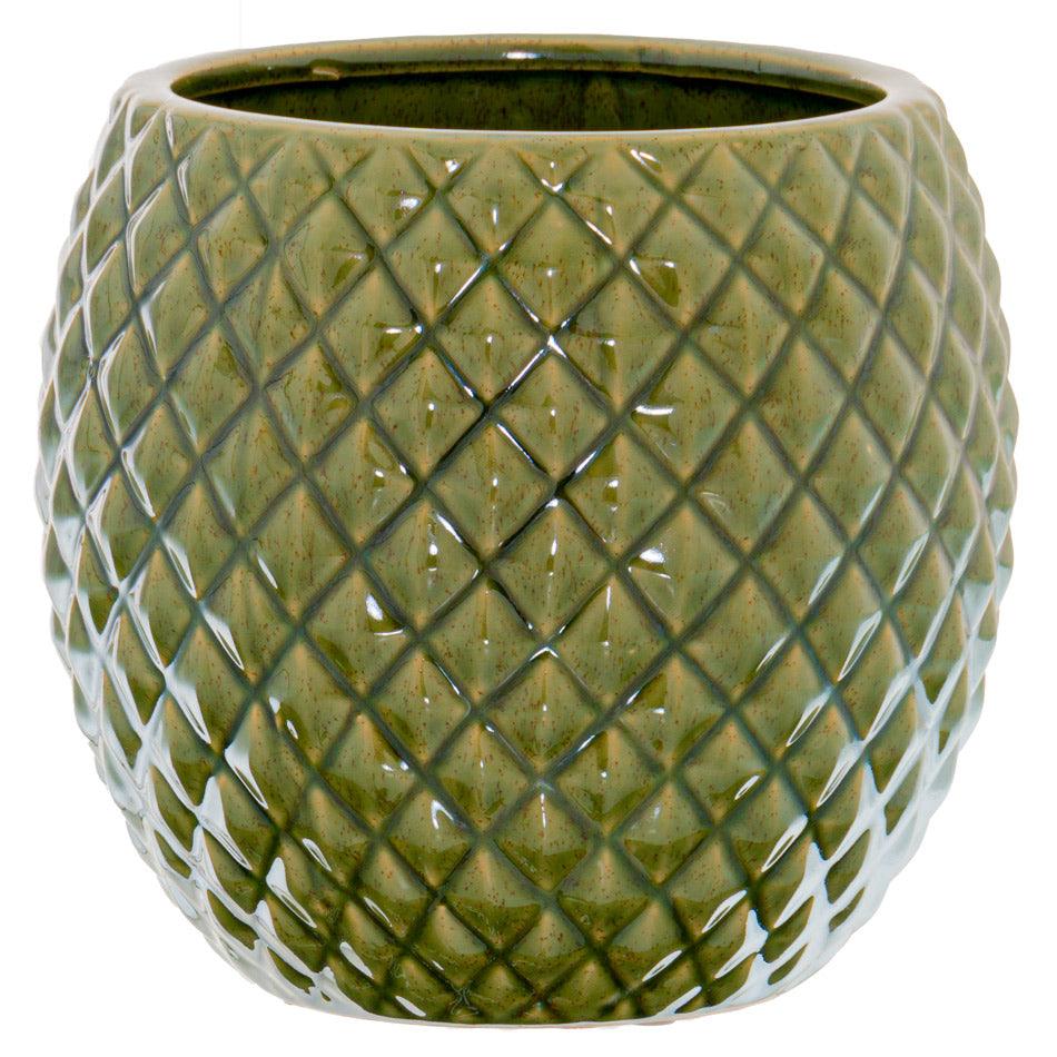 Seville Collection Olive Diamond Planter - £39.95 - Gifts & Accessories > Indoor Planters 