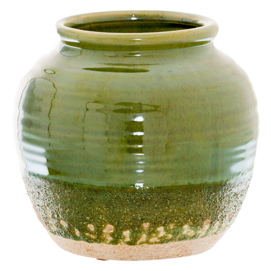 Seville Collection Olive Squat Vase - £39.95 - Gifts & Accessories > Vases 