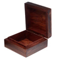 Sheesham Wood Carved Elephant Trinket Box-Jewellery Storage Trinket Boxes