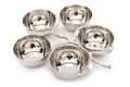 Silver Metal Branch With 5 Snack Bowls 33cm-Bowls & Plates
