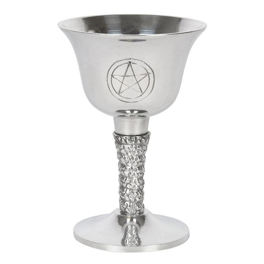 Silver Metal Pentagram Chalice - £19.99 - Drinkware 