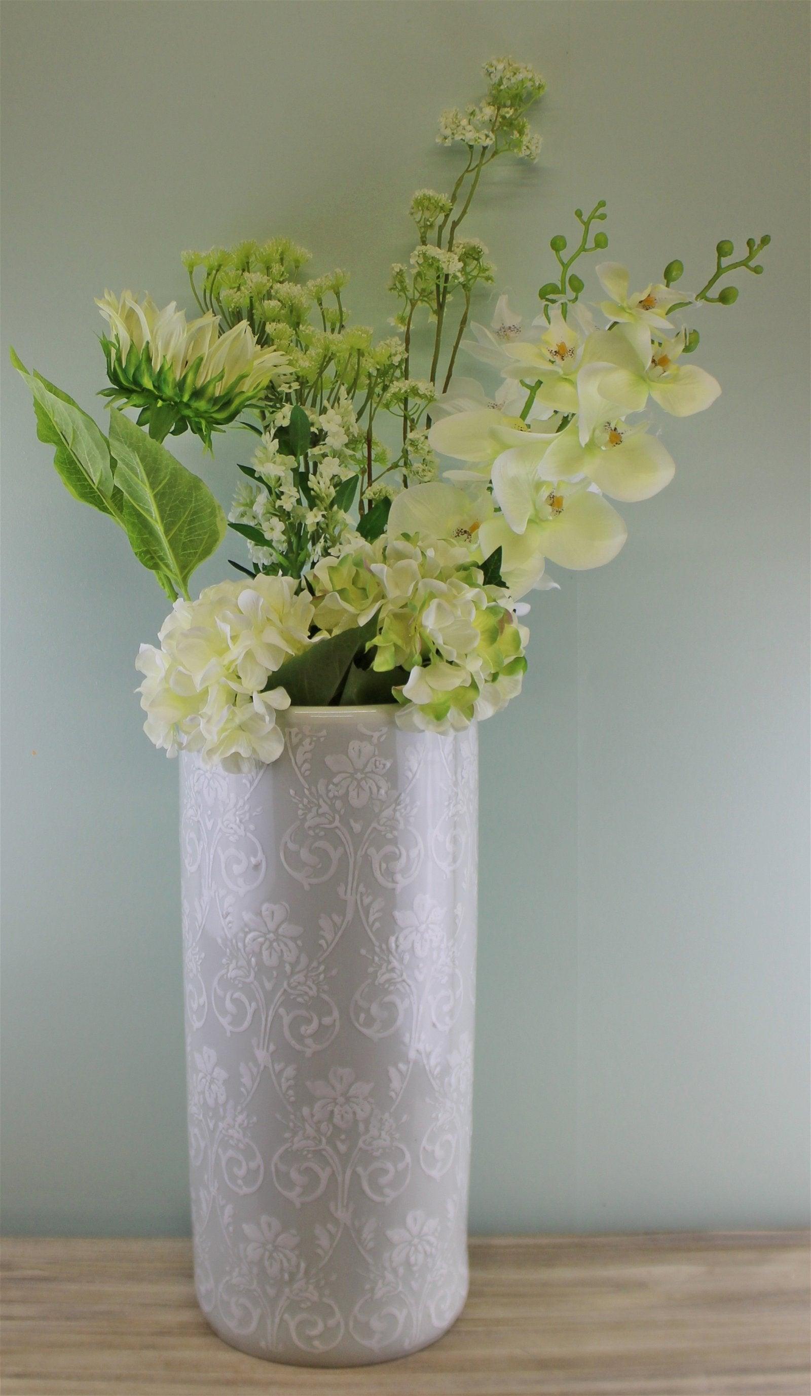 Single Hydrangea Spray, Cream Flower, 49cm-Flower Sprays