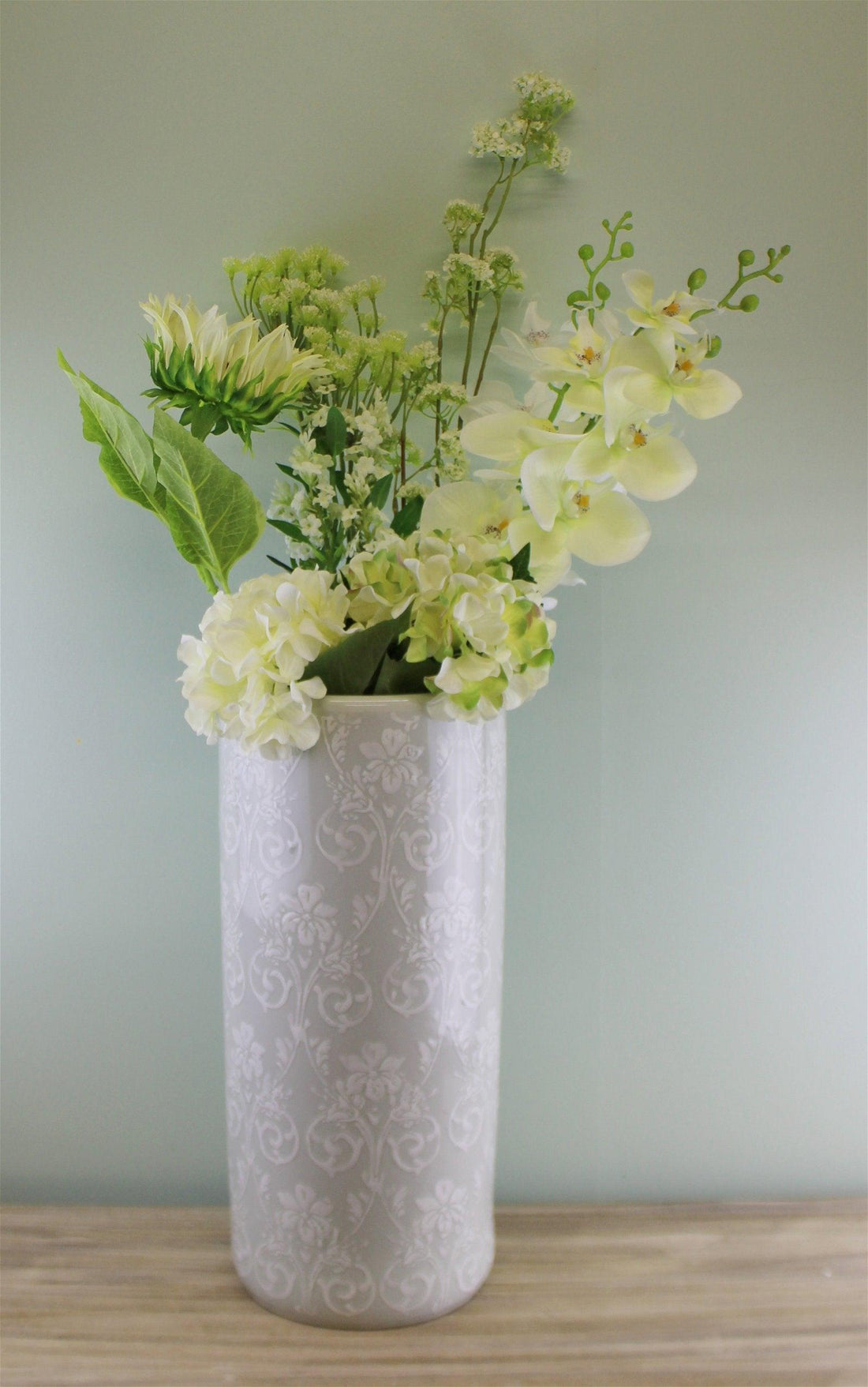 Single Hydrangea Spray, Cream & Green Flower, 49cm - £15.99 - Flower Sprays 