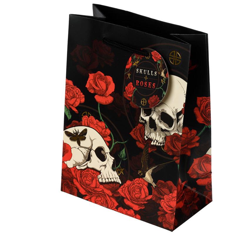 Skulls and Roses Red Roses Medium Gift Bag - £5.0 - 