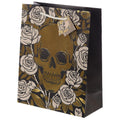 Skulls & Roses Metallic Large Gift Bag-