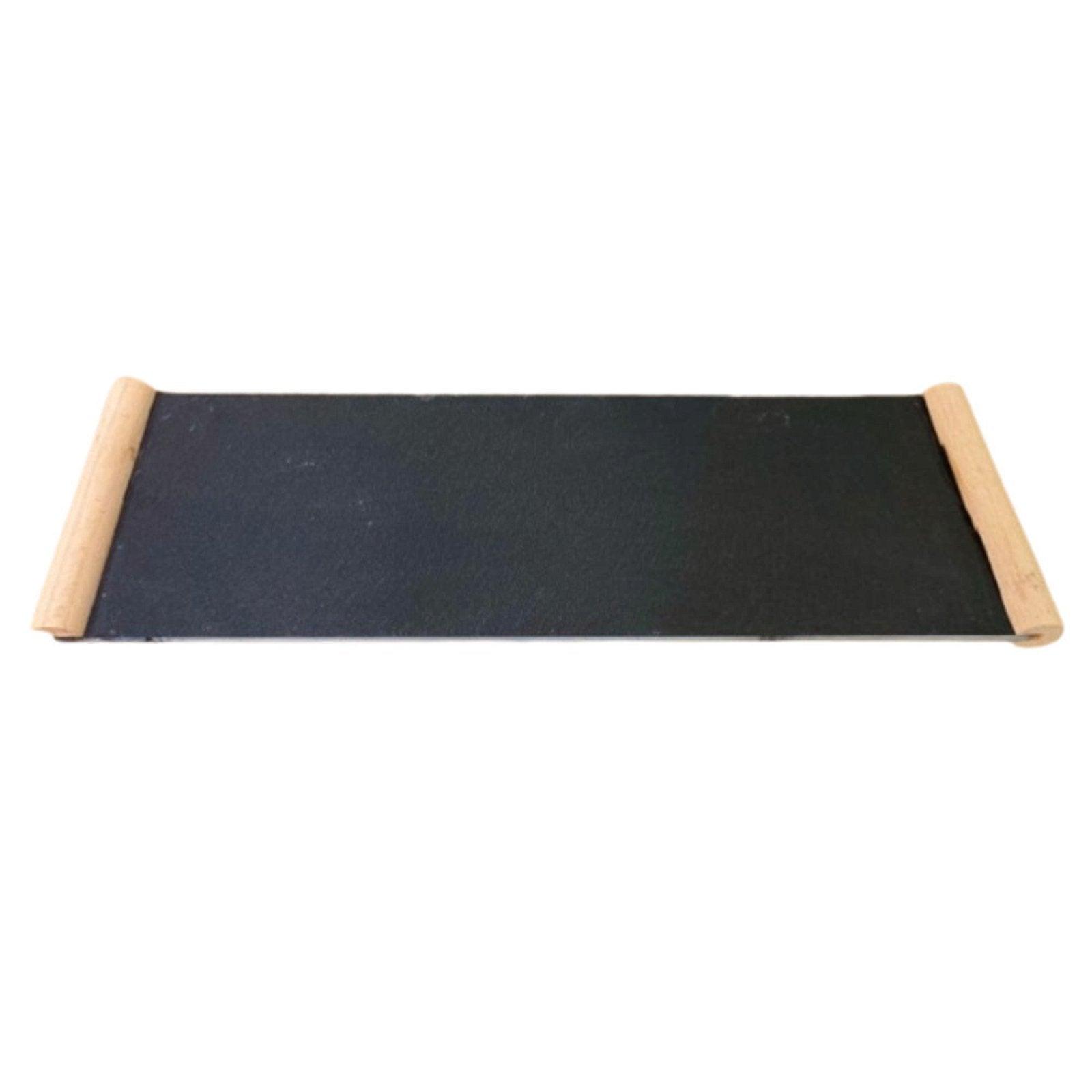 Slate Tray With Rounded Wood Handle 53cm-Trays & Chopping Boards