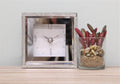 Small Freestanding Mirrored and Jewelled Table Clock-Freestanding Clocks