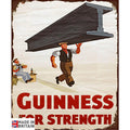Small Metal Sign 45 x 37.5cm Guinness Beer Advert Girder-