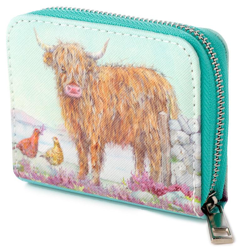 Small Zip Around Wallet - Jan Pashley Highland Coo Cow - £8.99 - 