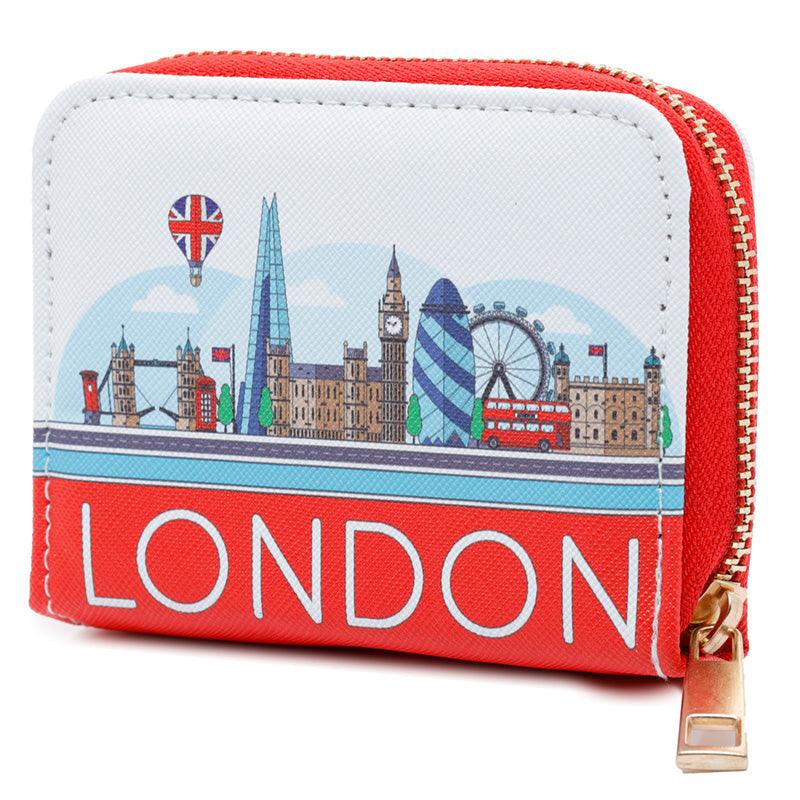Small Zip Around Wallet - London Icons-