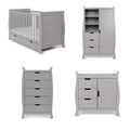 Stamford Classic 4 Piece Baby Room Set Warm Grey Baby & Toddler Furniture Sets 