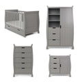 Stamford Classic 4 Piece Baby Room Set Taupe Grey Baby & Toddler Furniture Sets 
