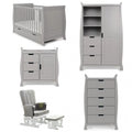 Stamford Classic 5 Piece Baby Room Set Warm Grey Baby & Toddler Furniture Sets 