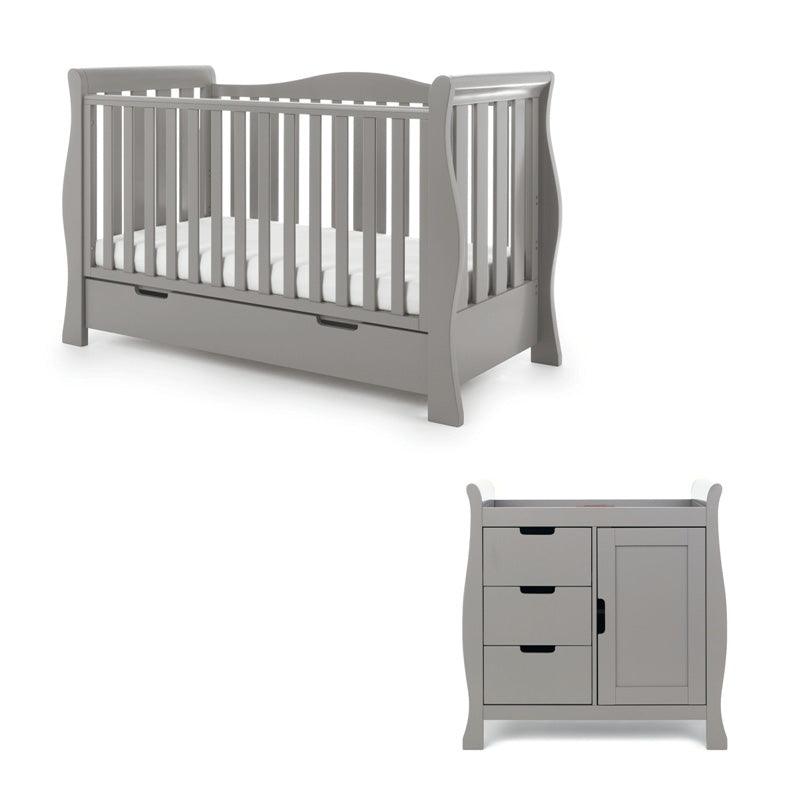 Stamford Luxe 2 Piece Room Set Taupe Grey Baby & Toddler Furniture Sets 