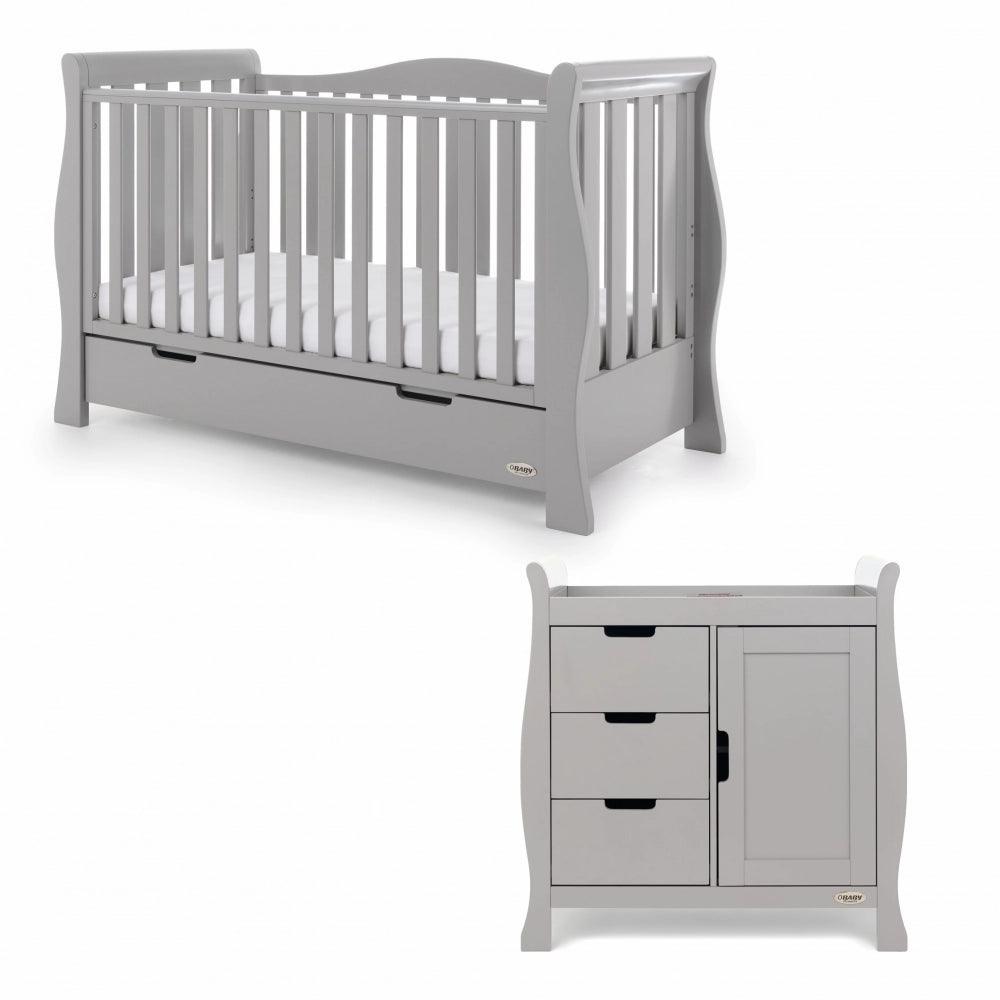 Stamford Luxe 2 Piece Room Set Warm Grey Baby & Toddler Furniture Sets 