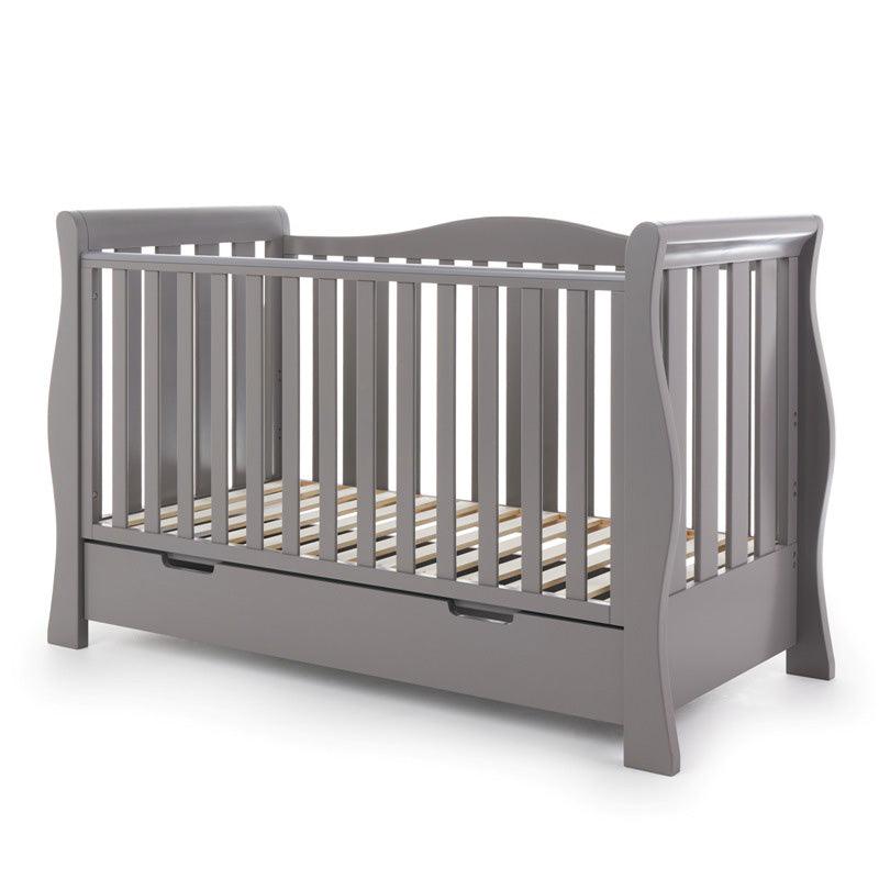 Stamford Luxe Sleigh Cot Bed-Cots