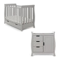 Stamford Mini Sleigh 2 Piece Room Set Warm Grey Baby & Toddler Furniture Sets 