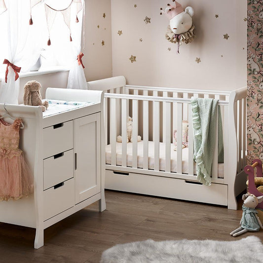 Stamford Mini Sleigh 2 Piece Room Set-Baby & Toddler Furniture Sets