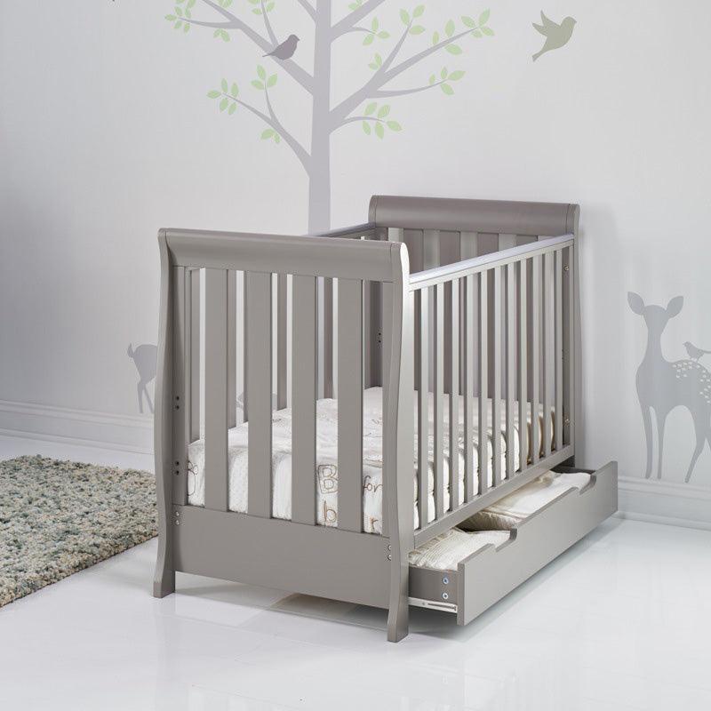 Stamford Mini Sleigh Cot Bed Taupe Grey Cots 