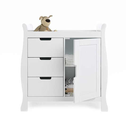 Stamford Sleigh Closed Changing Table White Changing Tables 