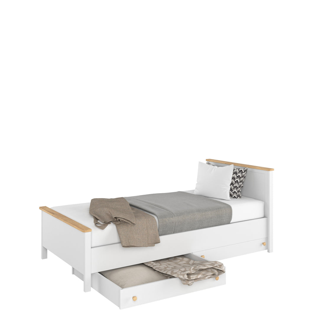 Story SO-08 Bed with Mattress - £302.4 - Kids Single Bed 
