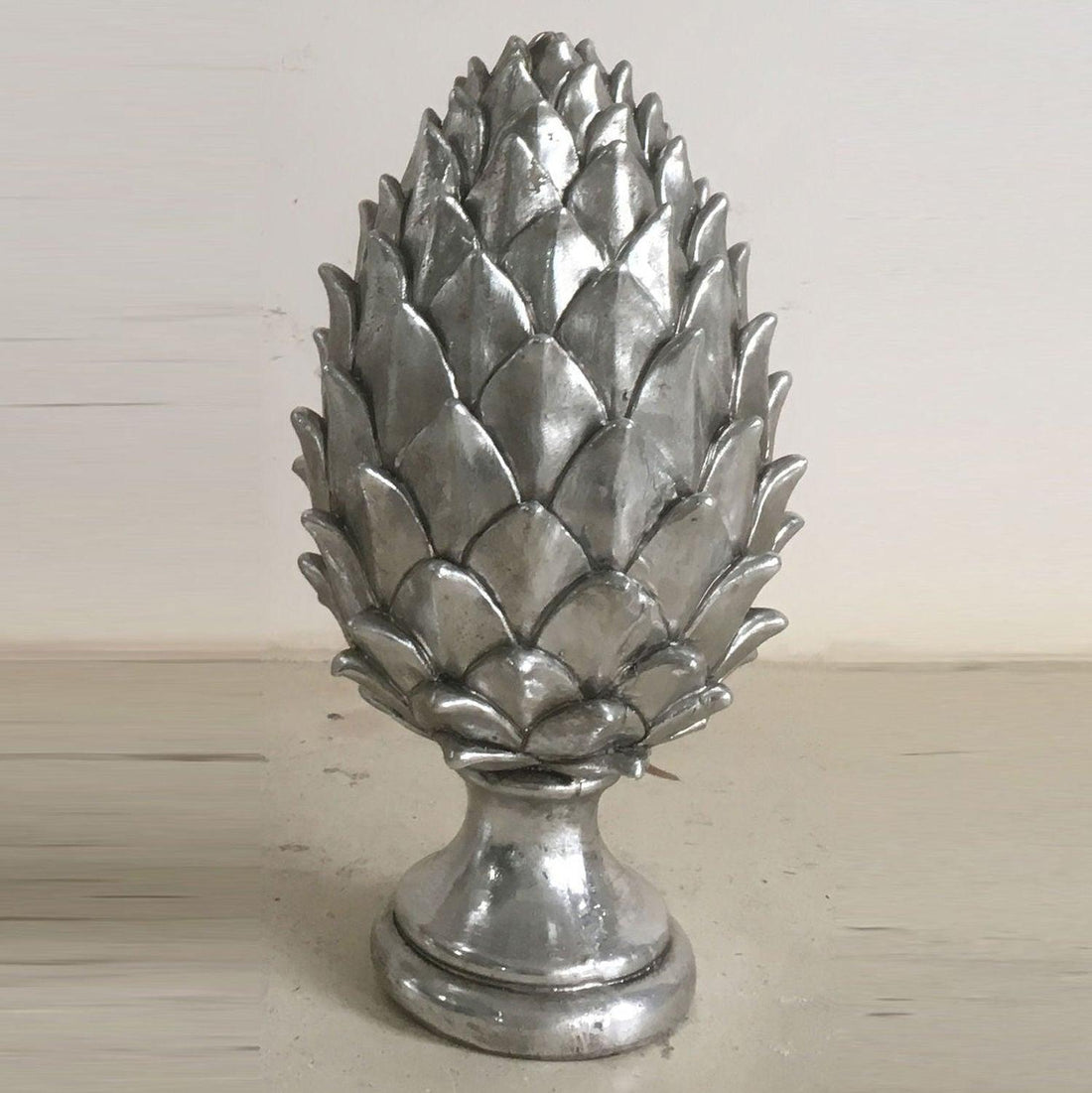 Tall Silver Pinecone Finial - £59.95 - Gifts & Accessories > Christmas Decorations > Ornaments 