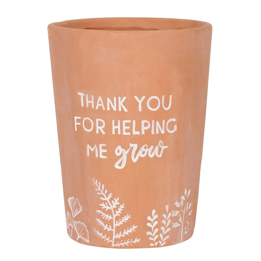 Thank You For Helping Me Grow Terracotta Plant Pot - £12.99 - Plant Pots 