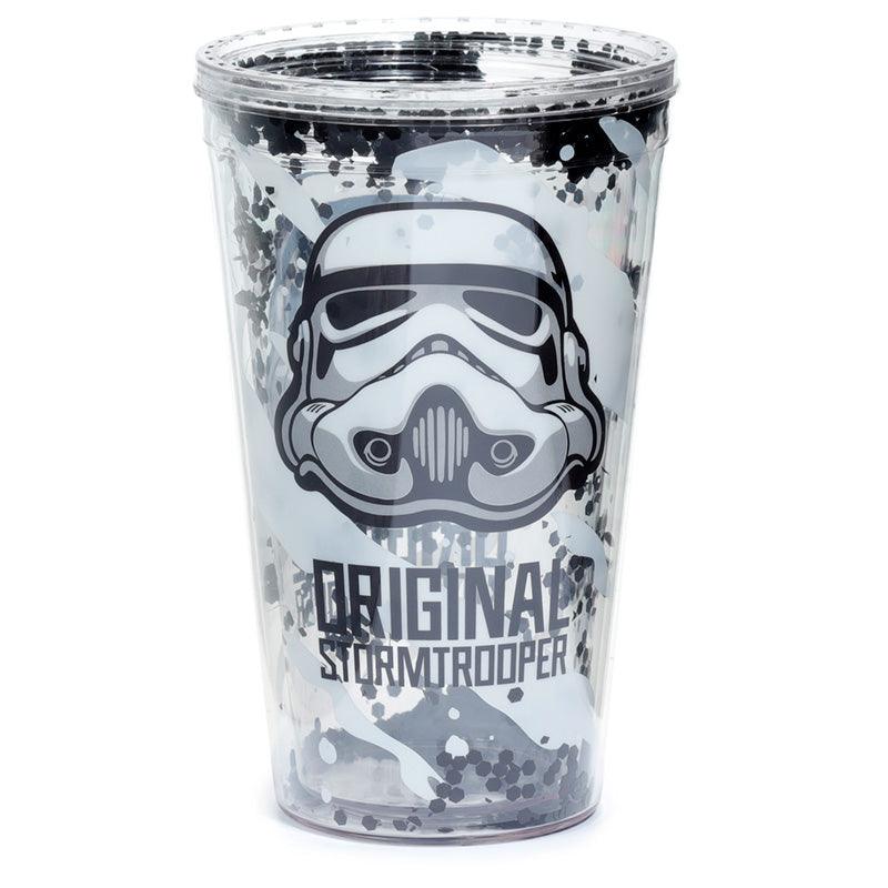 The Original Stormtrooper Shatter Resistant Double Walled Cup with Lid and Straw-