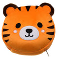 Tiger Relaxeazzz Plush Round Travel Pillow & Eye Mask Set-Travel Pillow Eye Mask Set