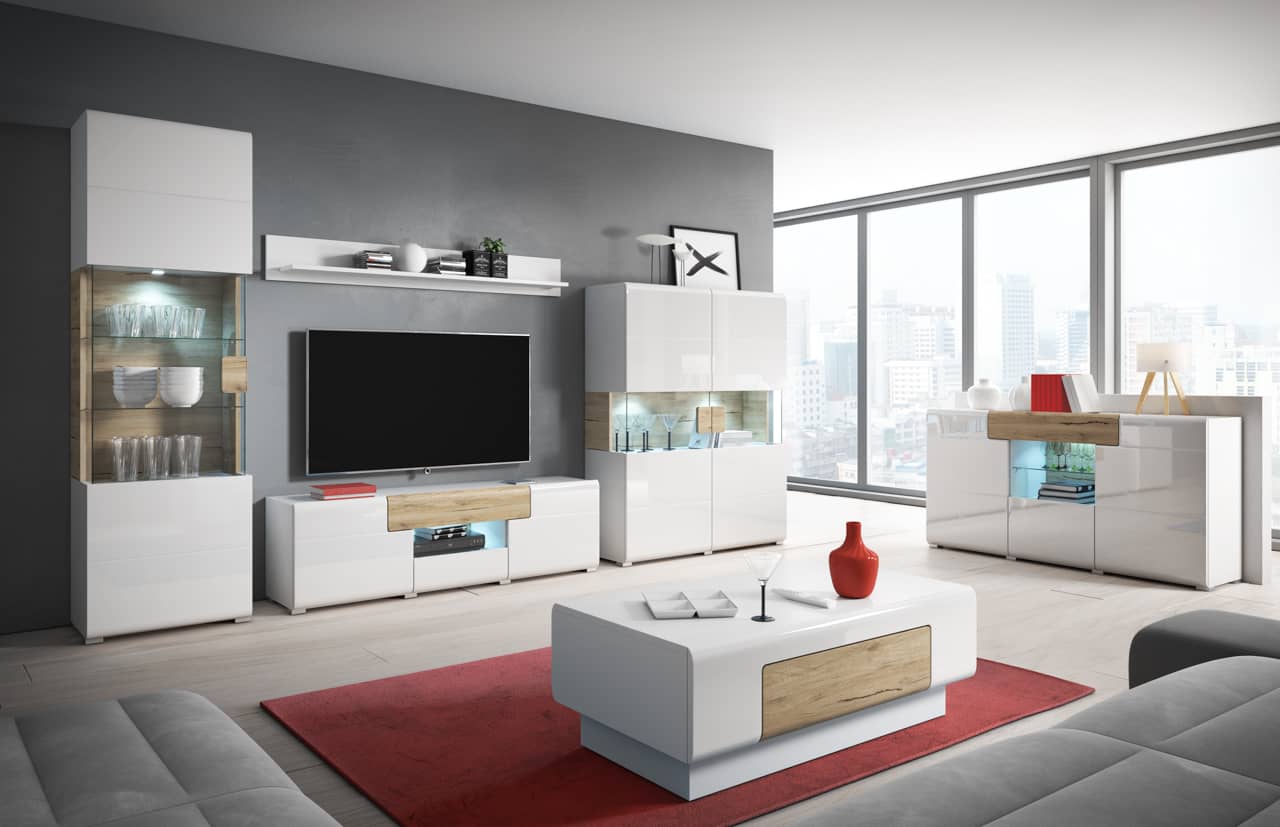 Toledo 40 TV Cabinet 208cm-Living Room TV Cabinet