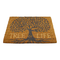 Tree Of Life Design Coir Doormat, 60x40cm-Doormats