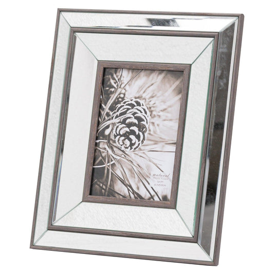 Tristan Mirror And Wood 5X7 Frame - £39.95 - Gifts & Accessories > Photo Frames 