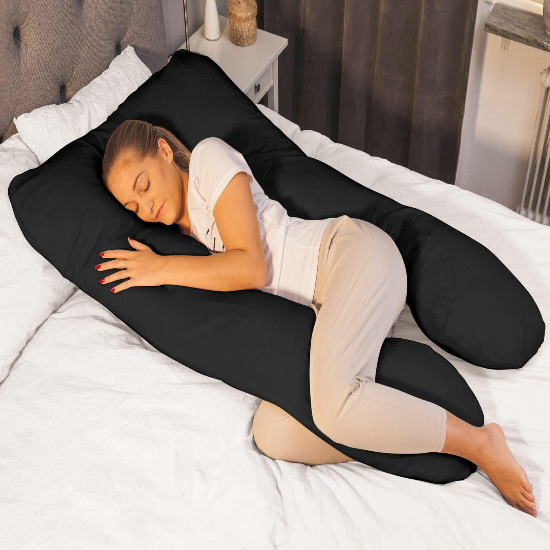 U Shaped Pregnancy Pillow Black Pregnancy Pillow 
