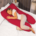 U Shaped Pregnancy Pillow Red Pregnancy Pillow 