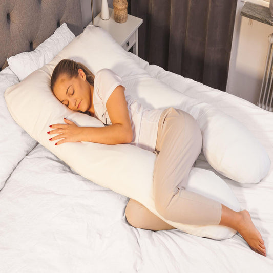 U Shaped Pregnancy Pillow White Pregnancy Pillow 