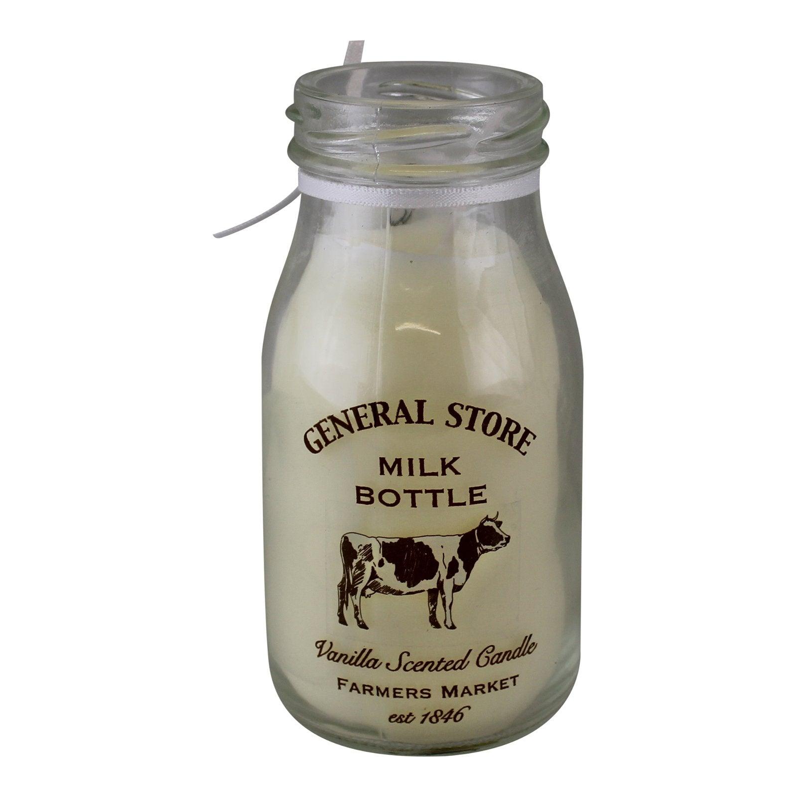 Vanilla Scented Milk Bottle Candle - £15.99 - Candles 