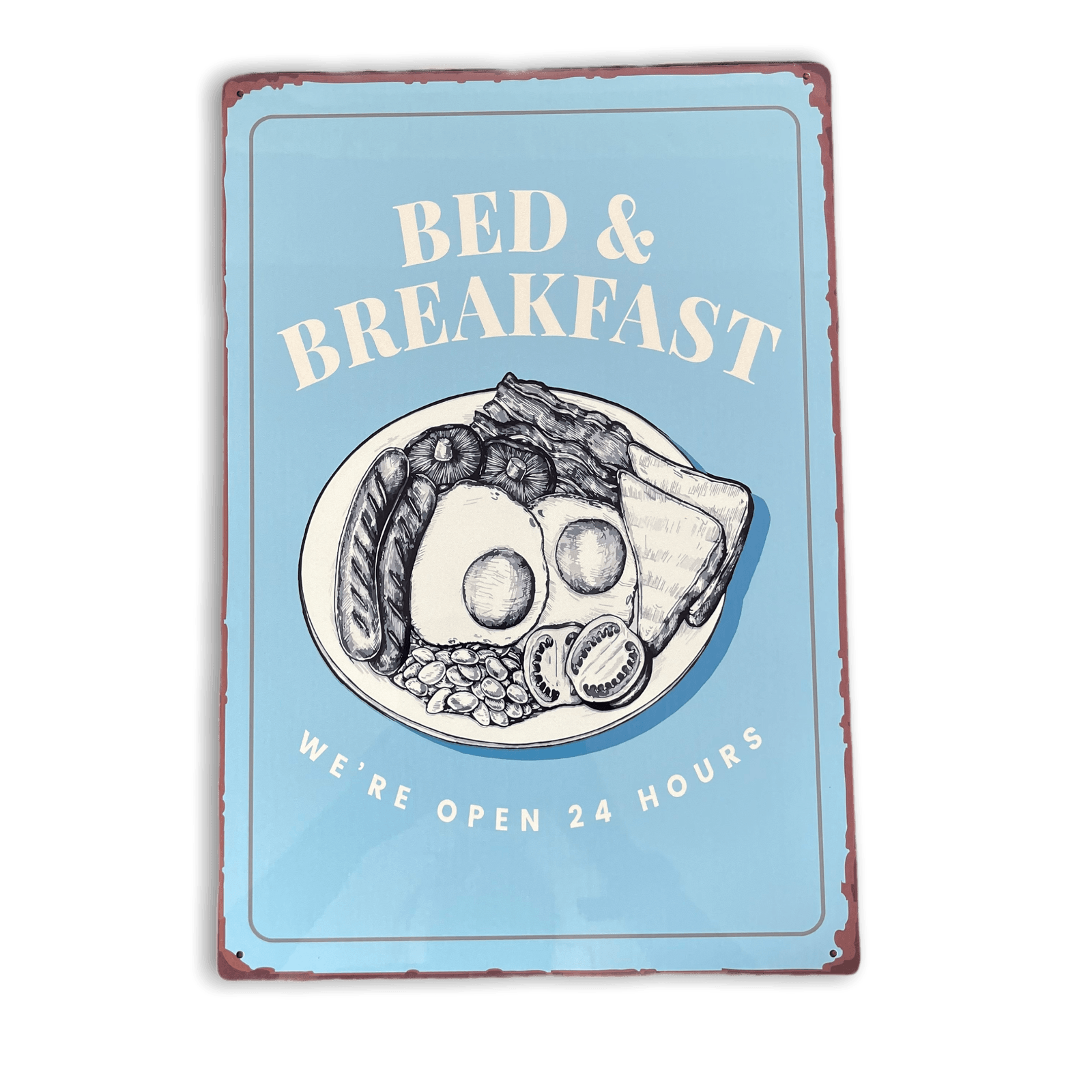 Vintage Metal Sign - Bed And Breakfast Sign-Signs & Rules