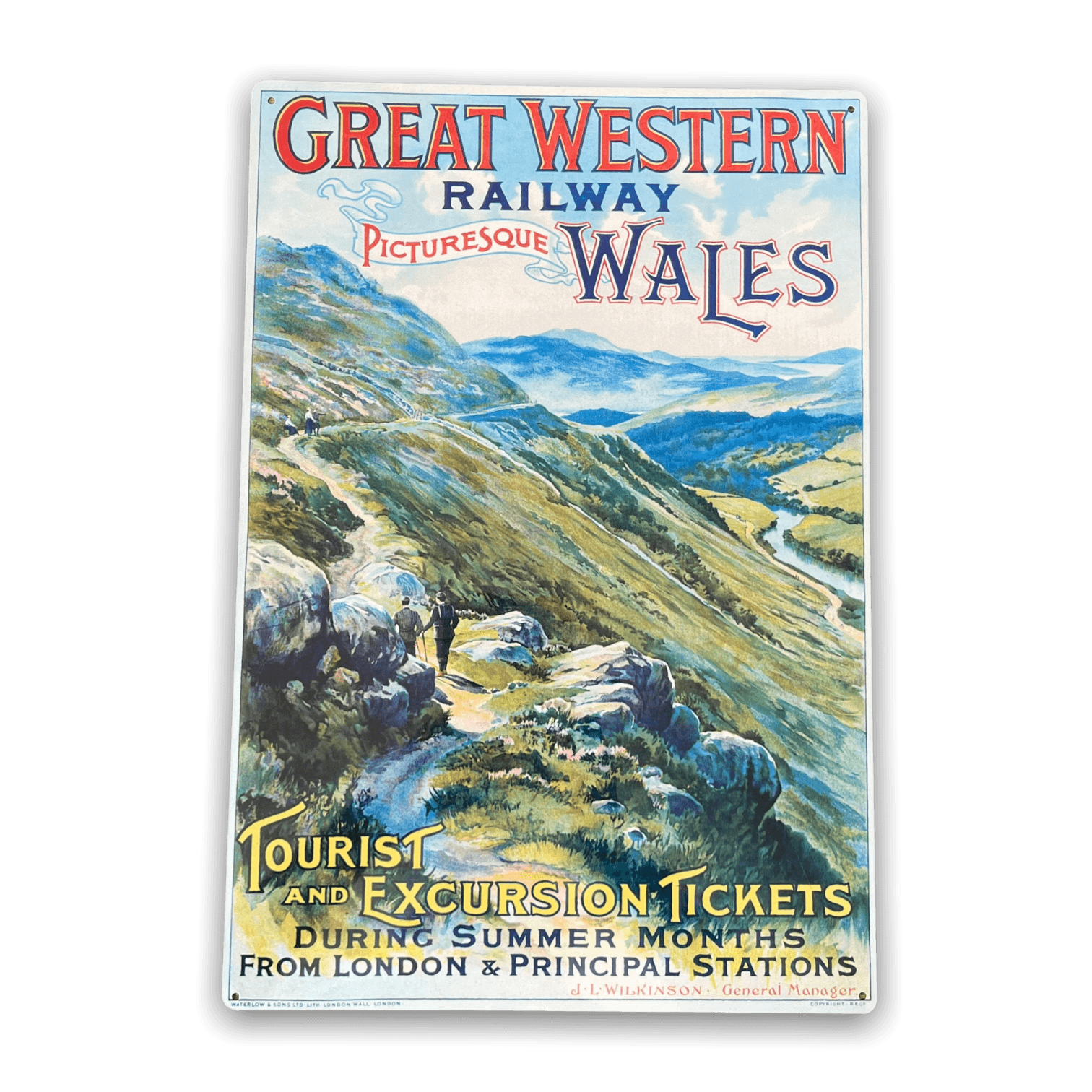 Vintage Metal Sign - British Railways Retro Advertising, Great Western Wales-Retro Advertising