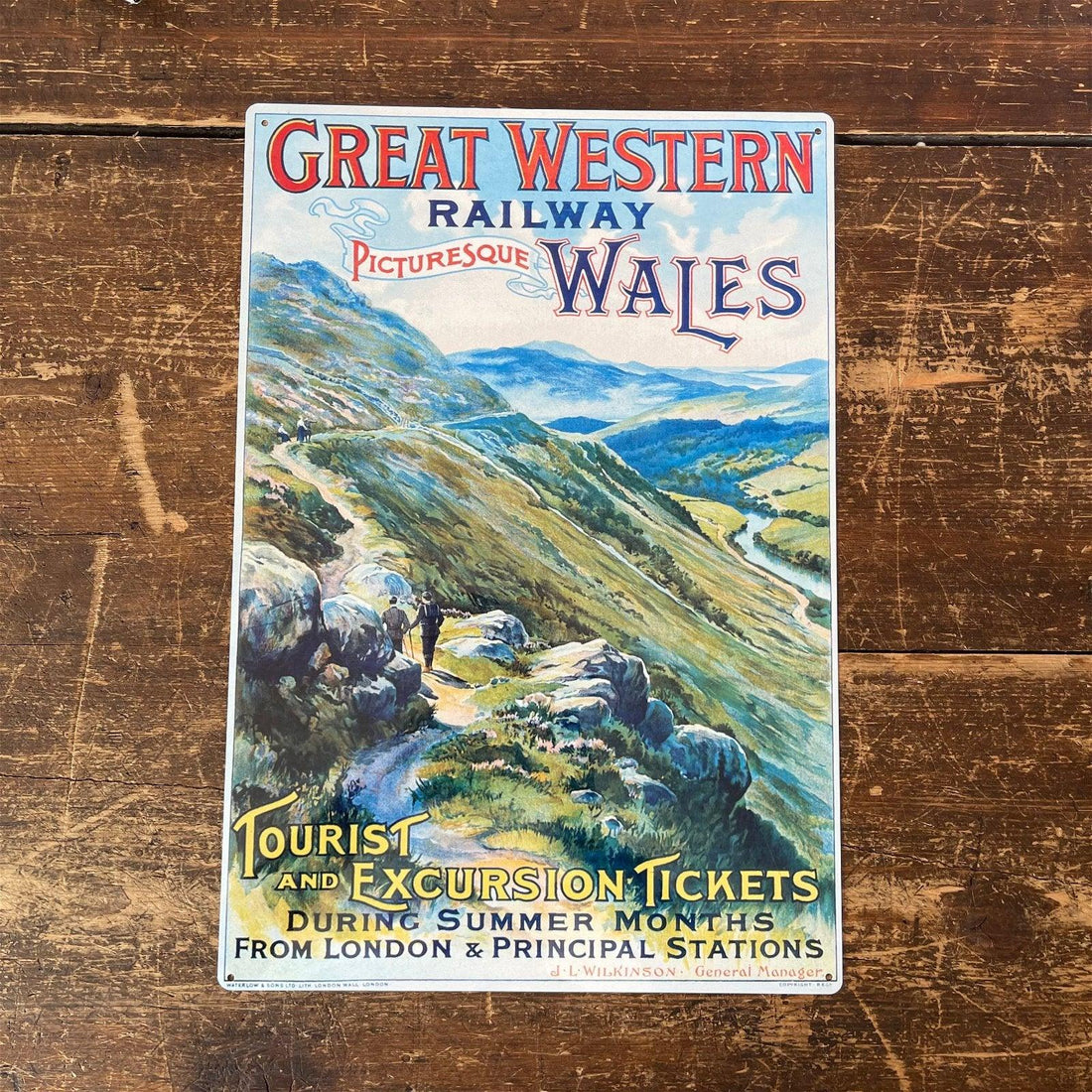 Vintage Metal Sign - British Railways Retro Advertising, Great Western Wales - £27.99 - Retro Advertising 