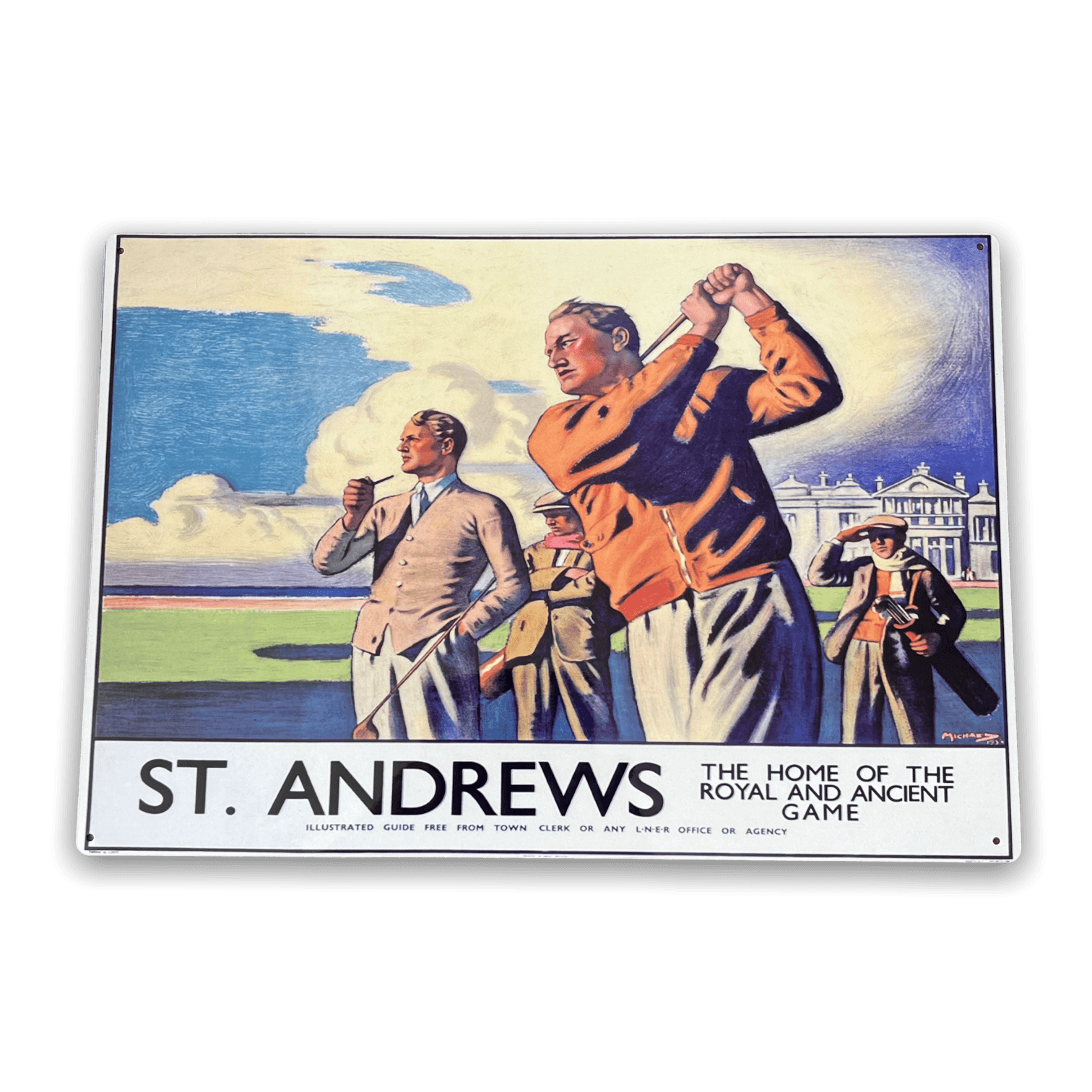 Vintage Metal Sign - British Railways Retro Advertising, St Andrews, Scotland-Retro Advertising