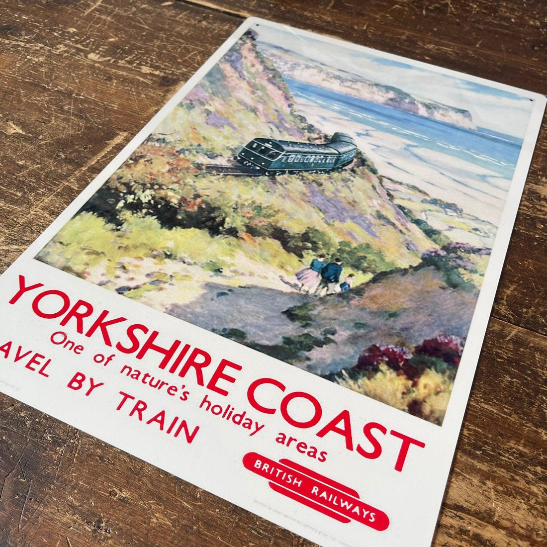 Vintage Metal Sign - British Railways Retro Advertising, Yorkshire Coast - £27.99 - Retro Advertising 
