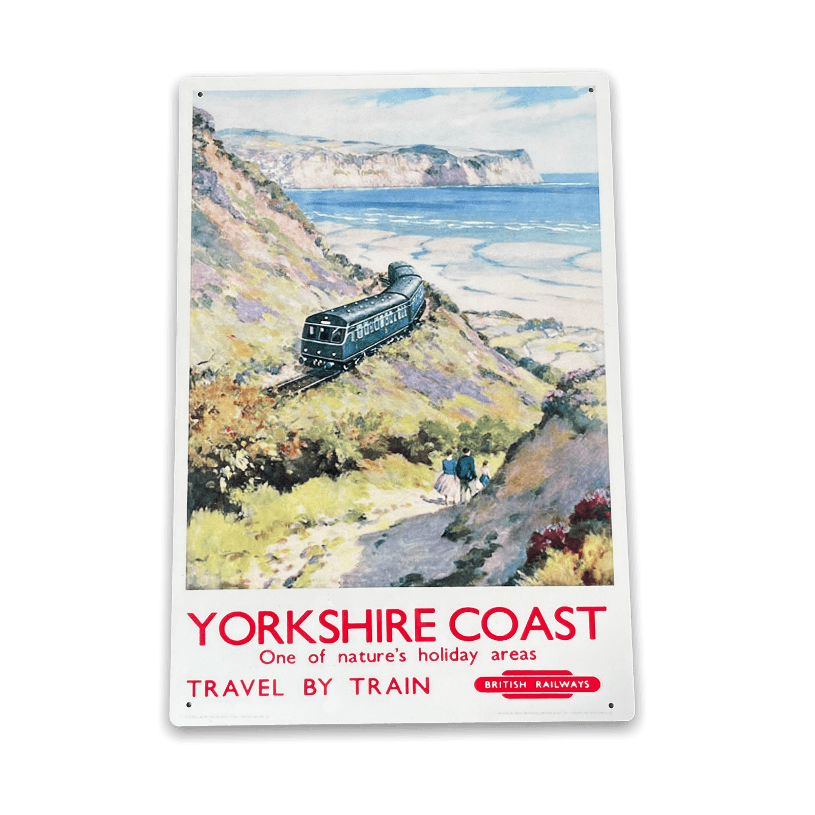 Vintage Metal Sign - British Railways Retro Advertising, Yorkshire Coast-Retro Advertising